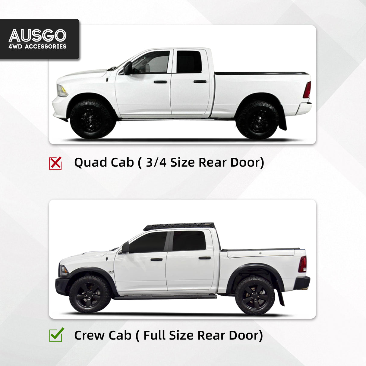 Luxury Weather Shields for RAM 1500 DS Series Crew Cab 2017-2022