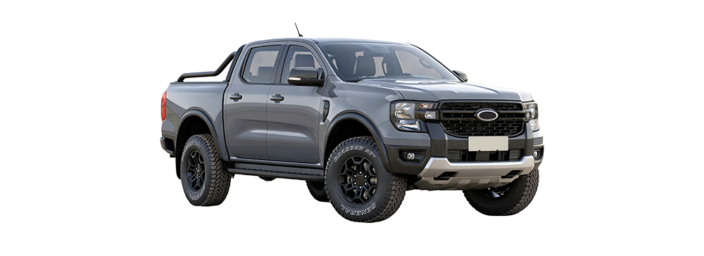a ford ranger in gray