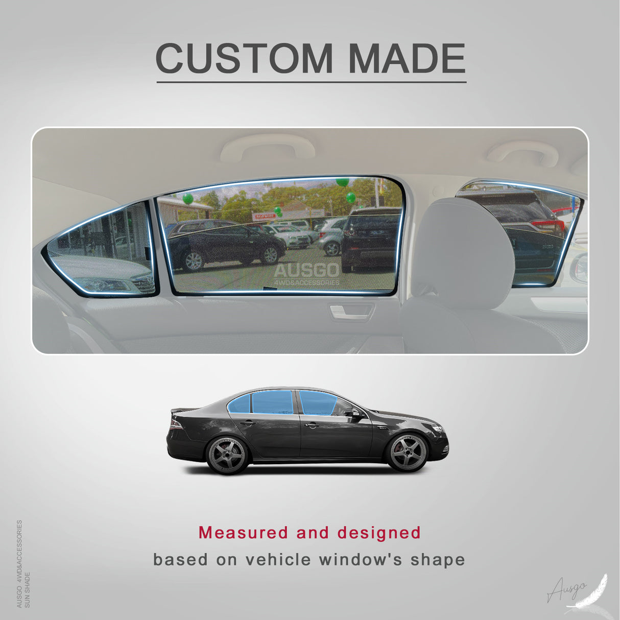 Magnetic Window Sun Shade for Holden Commodore VE VF Sedan 2006-2017
