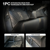 Car Floor Mats + Door Sills Protector for Mitsubishi Triton MV Dual Cab 2024-Onwards