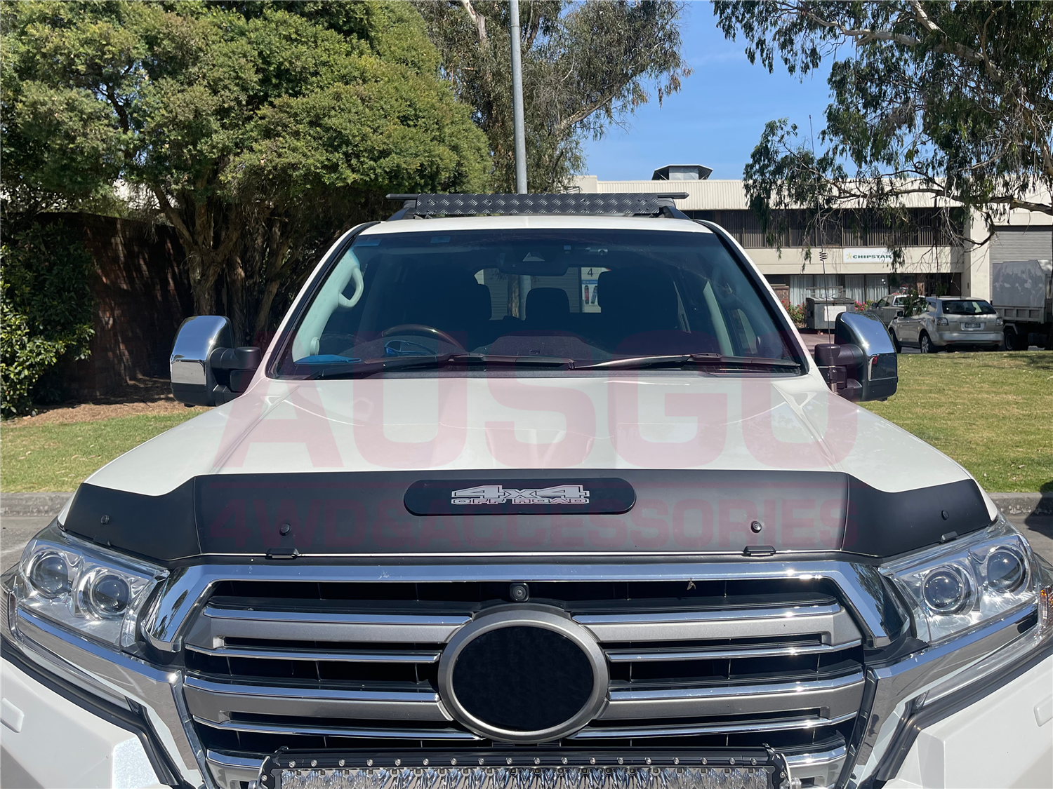 Wide Type Weather Shields + Bonnet Protector for Toyota Land Cruiser 200 LC200 2007-2015