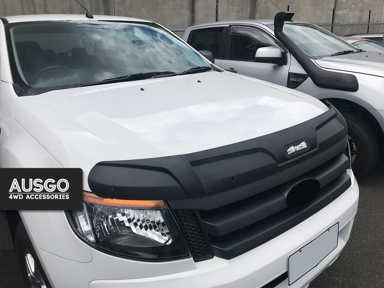Weather Shields + Bonnet Protector for Ford Ranger Extra Cab 2012-2015