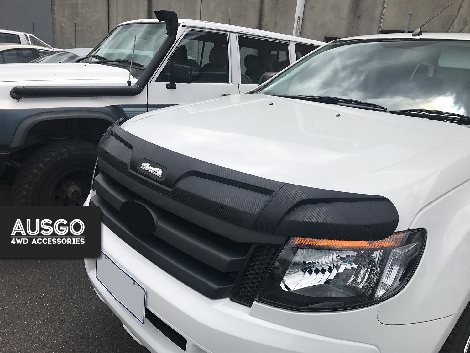 Weather Shields + Bonnet Protector for Ford Ranger Extra Cab 2012-2015