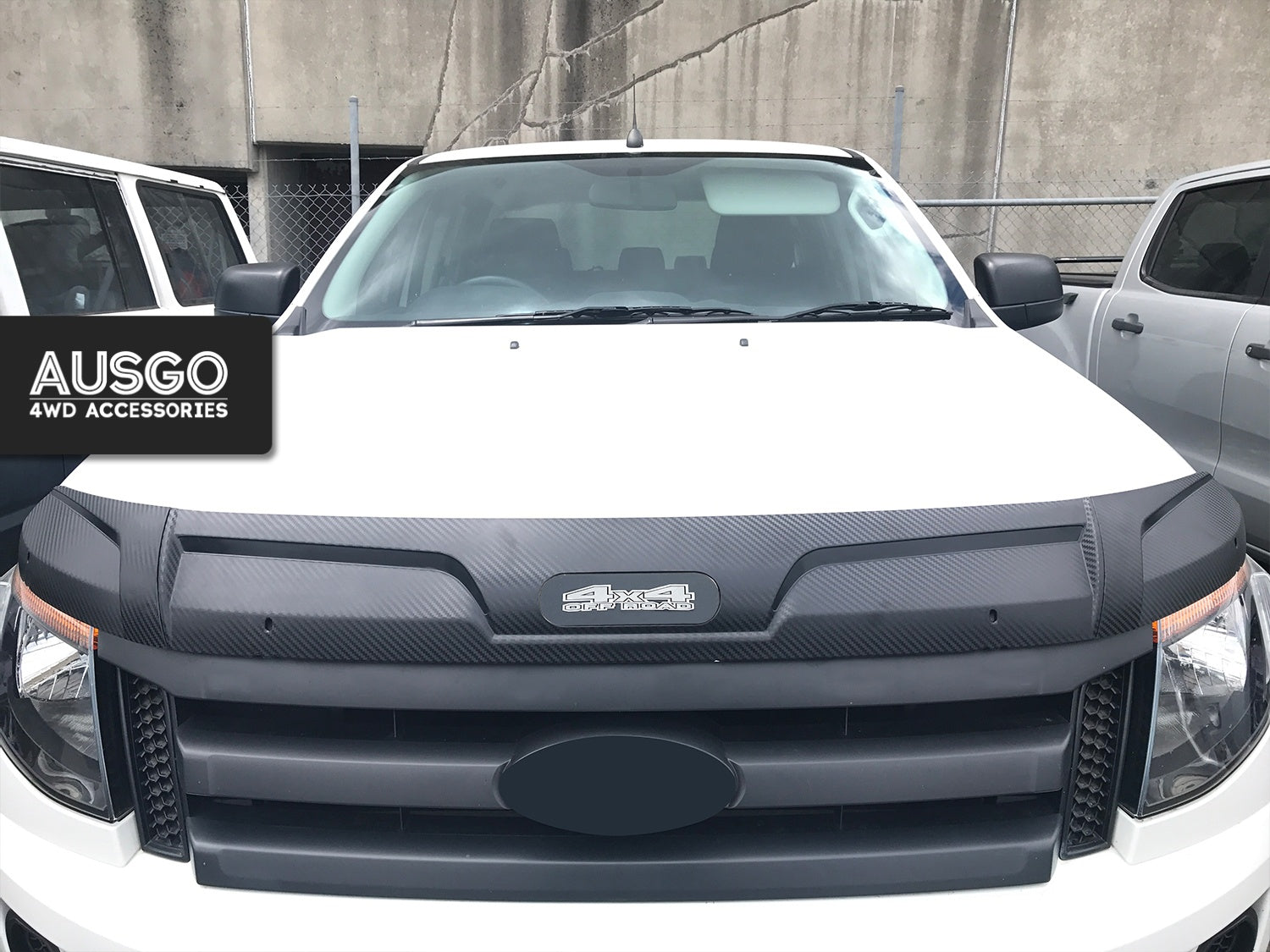 Weather Shields + Bonnet Protector for Ford Ranger Extra Cab 2012-2015