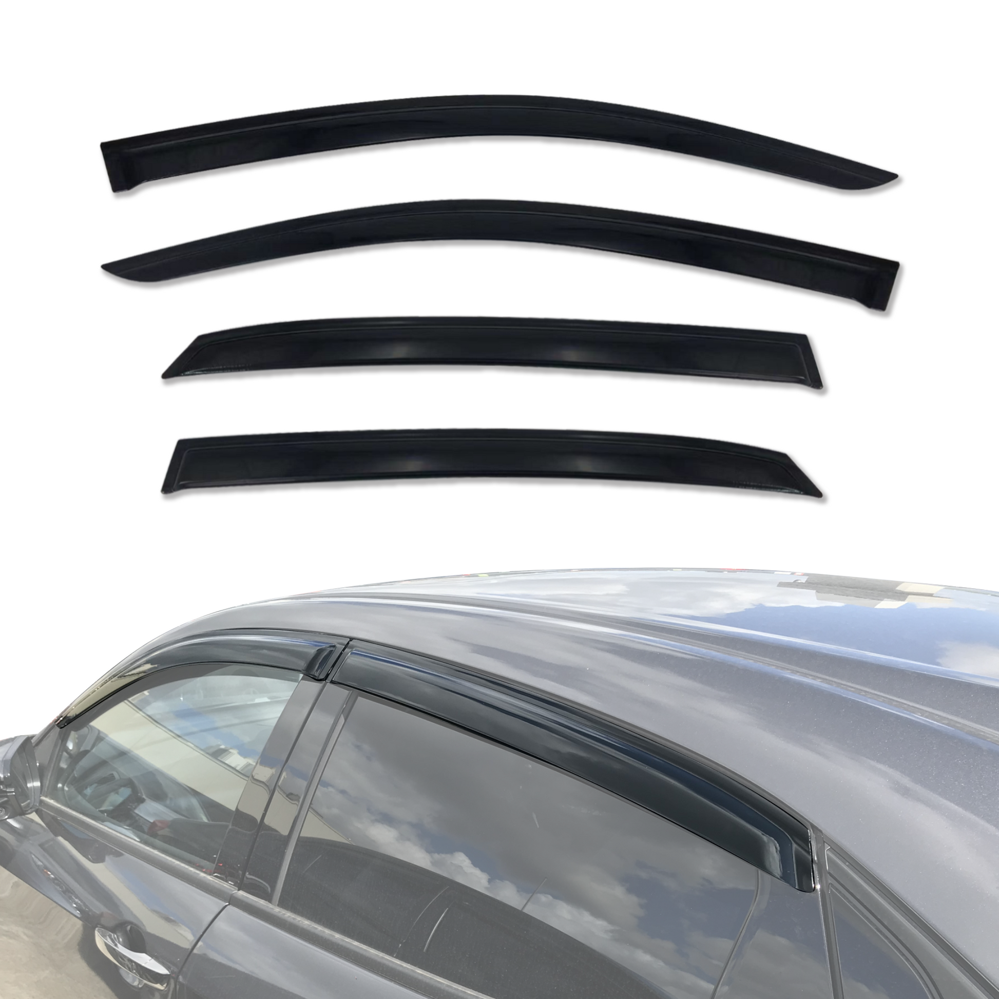 Luxury Weather Shields for Honda Civic Hatch 10th 2017-2021