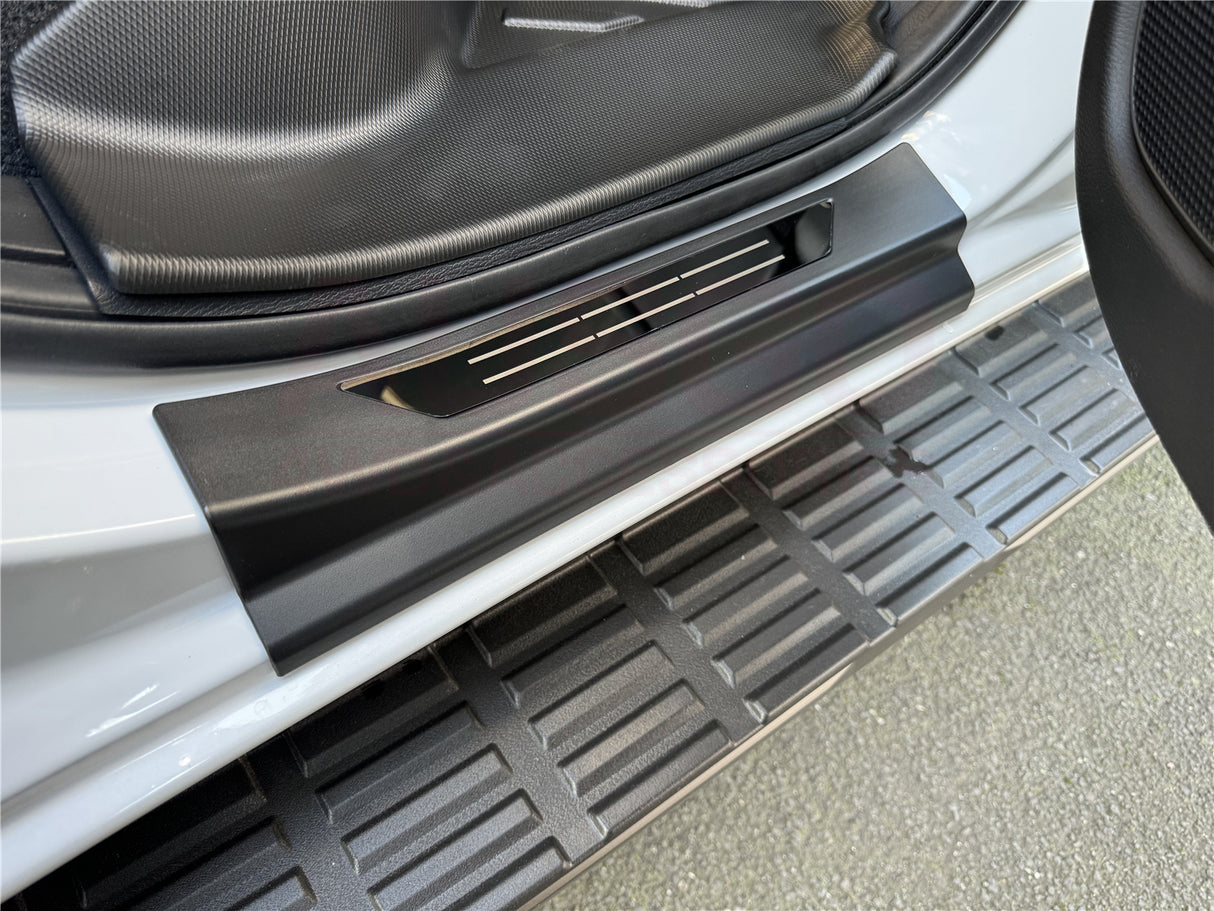 Car Floor Mats + Door Sills Protector for Mitsubishi Triton MV Dual Cab 2024-Onwards