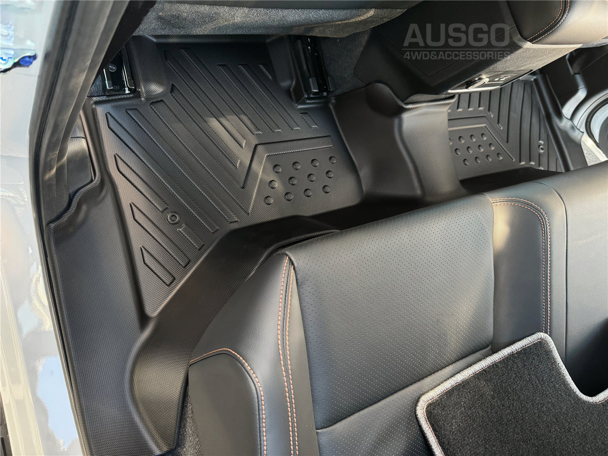 Car Floor Mats + Door Sills Protector for Mitsubishi Triton MV Dual Cab 2024-Onwards