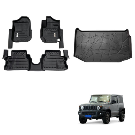 5D Car Floor Mats for Suzuki Jimny 3-Door 2018-2024