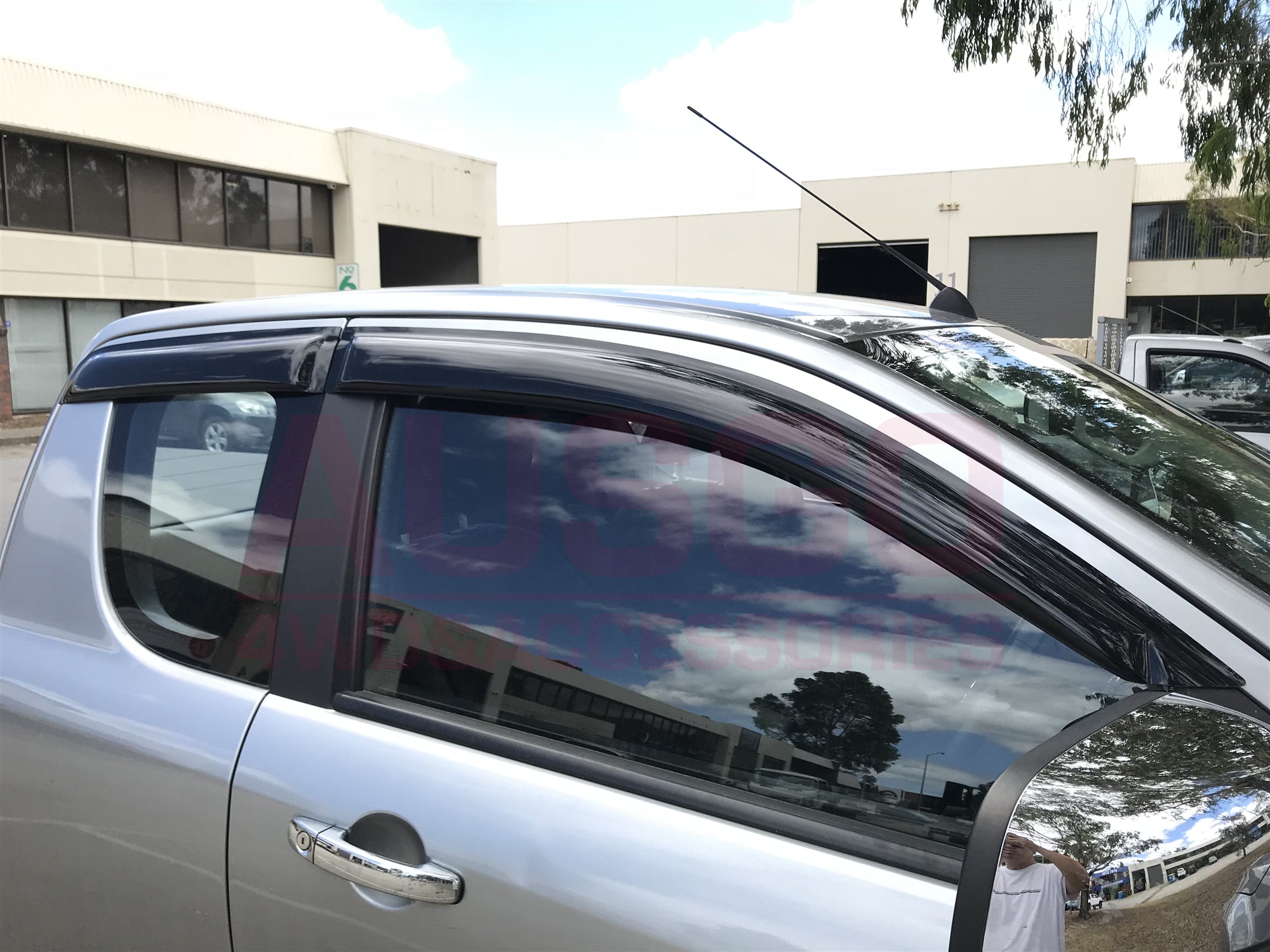 Weather Shields + Bonnet Protector for Ford Ranger Extra Cab 2012-2015