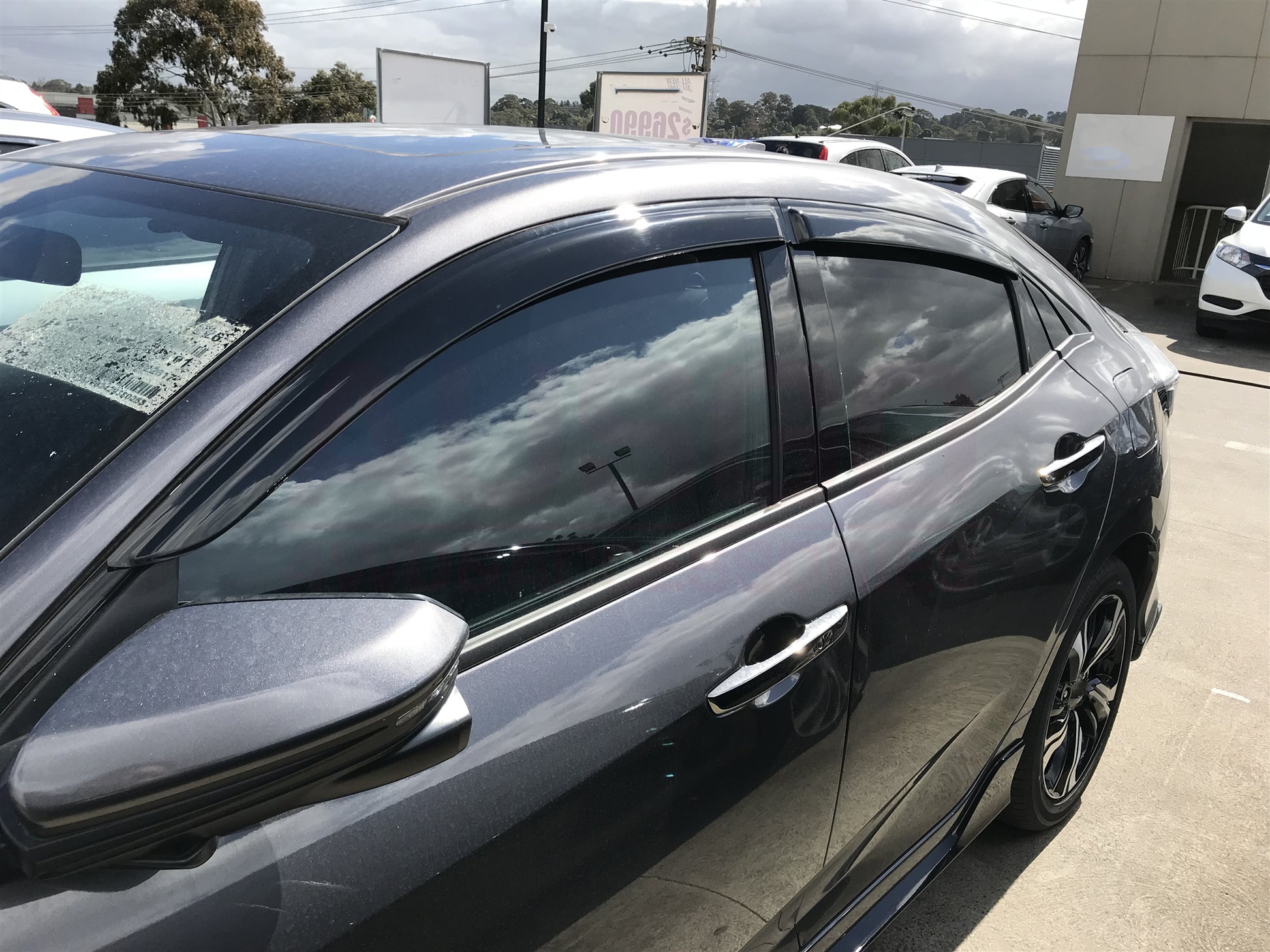 Luxury Weather Shields for Honda Civic Hatch 10th 2017-2021