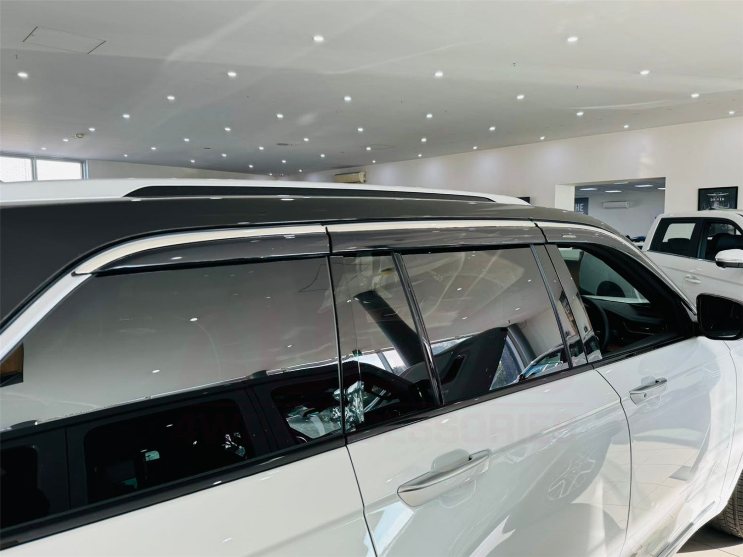 Stainless Trim Weather Shields for Jeep Grand Cherokee WL Series 2022-Onwards 5 Seats