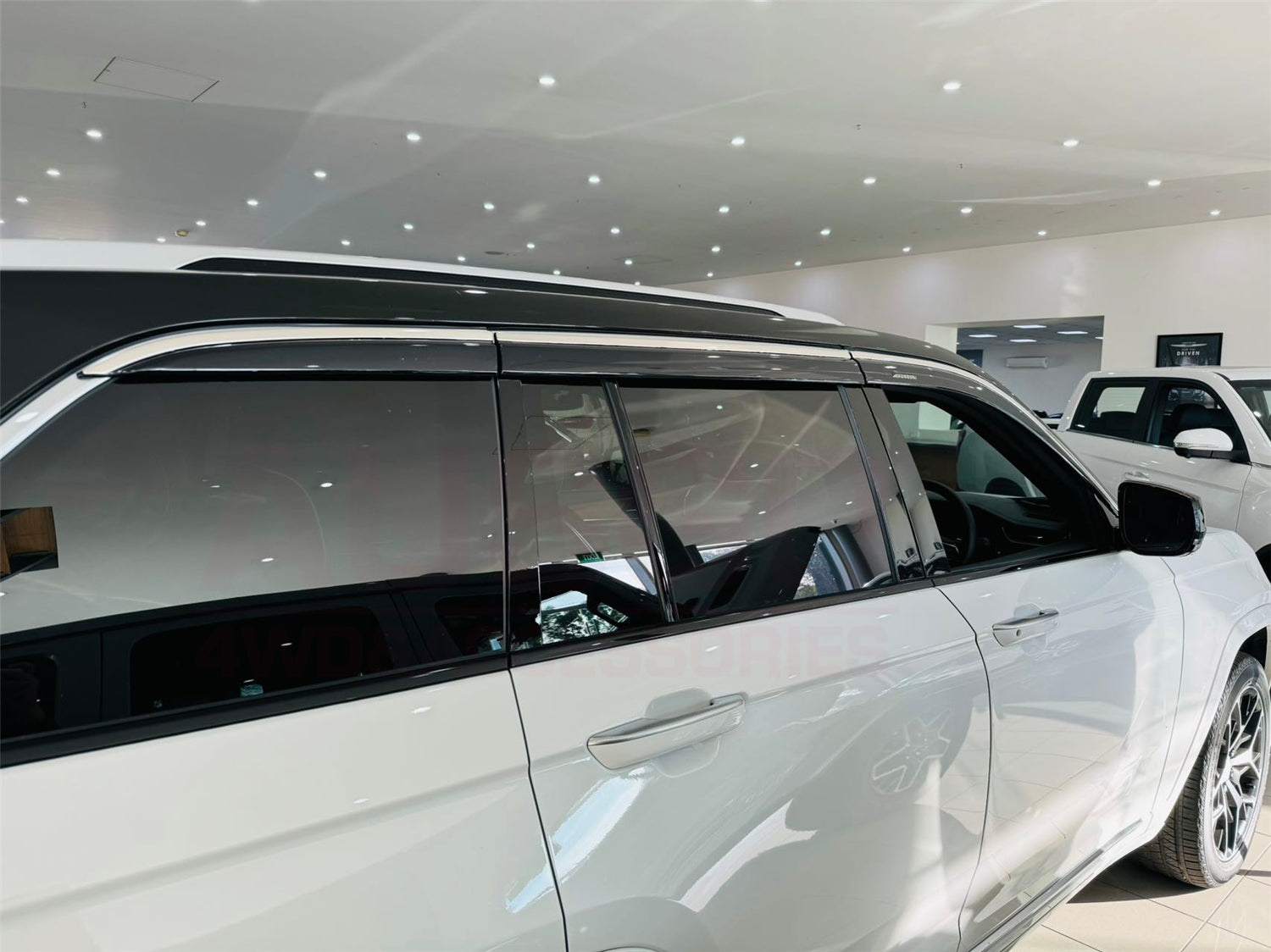 Stainless Trim Weather Shields for Jeep Grand Cherokee WL Series 2022-Onwards 5 Seats