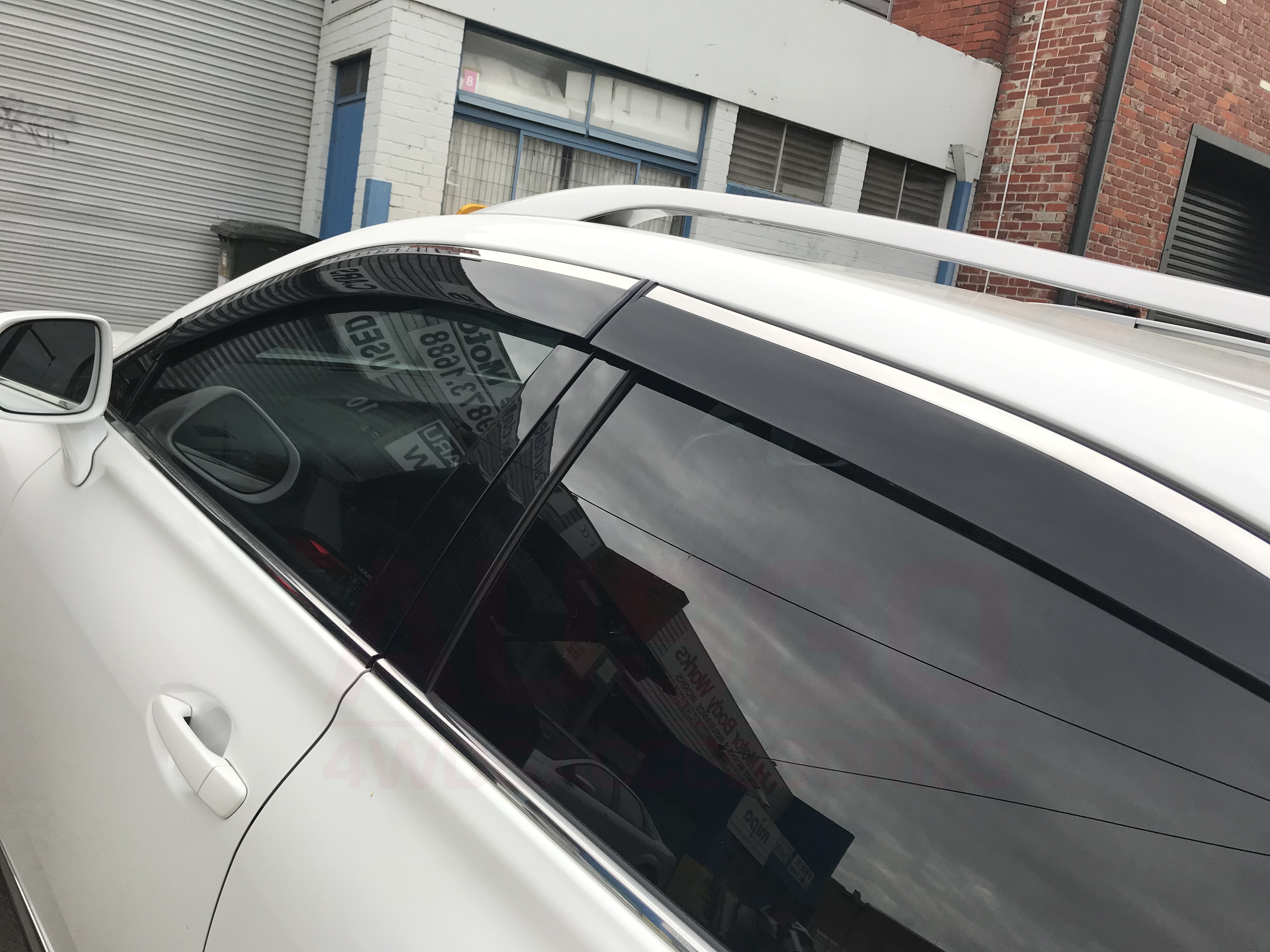 Stainless Trim Weather Shields for Lexus RX270 RX350 RX450H 2009-2015