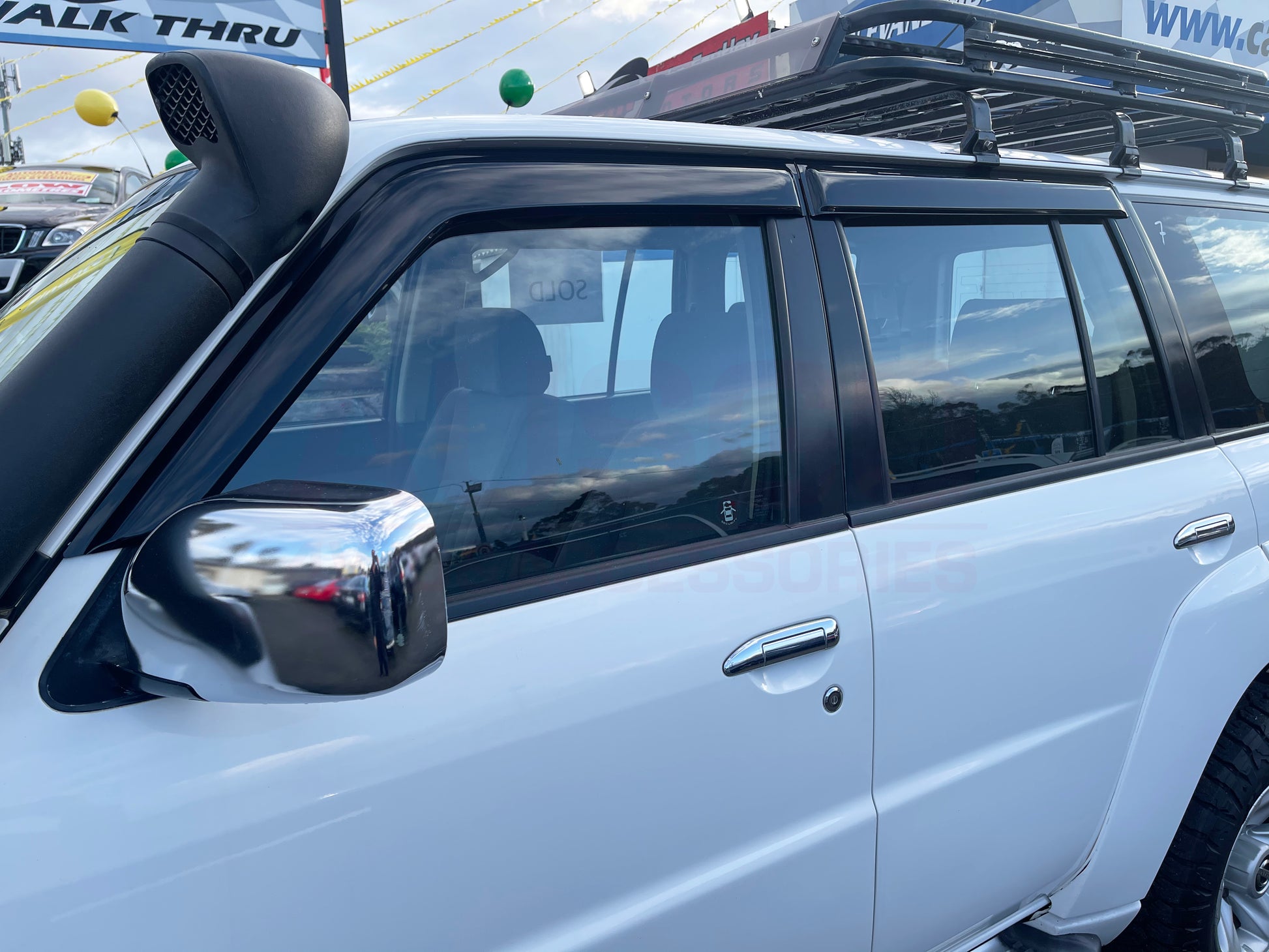 Weather Shields + Bonnet Protector for Nissan Patrol GU Y61 1998-2004