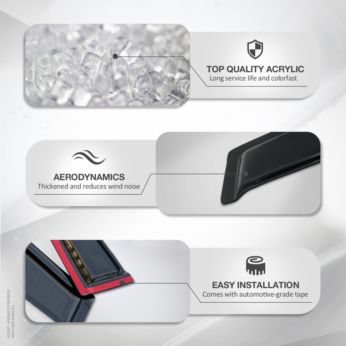Luxury Weather Shields for JAC T9 2024-Onwards