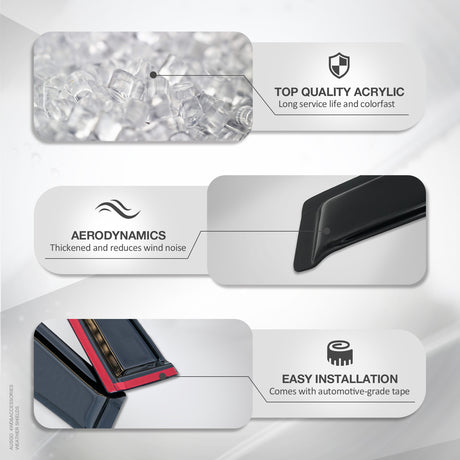 Luxury Weather Shields for JAC T9 2024-Onwards