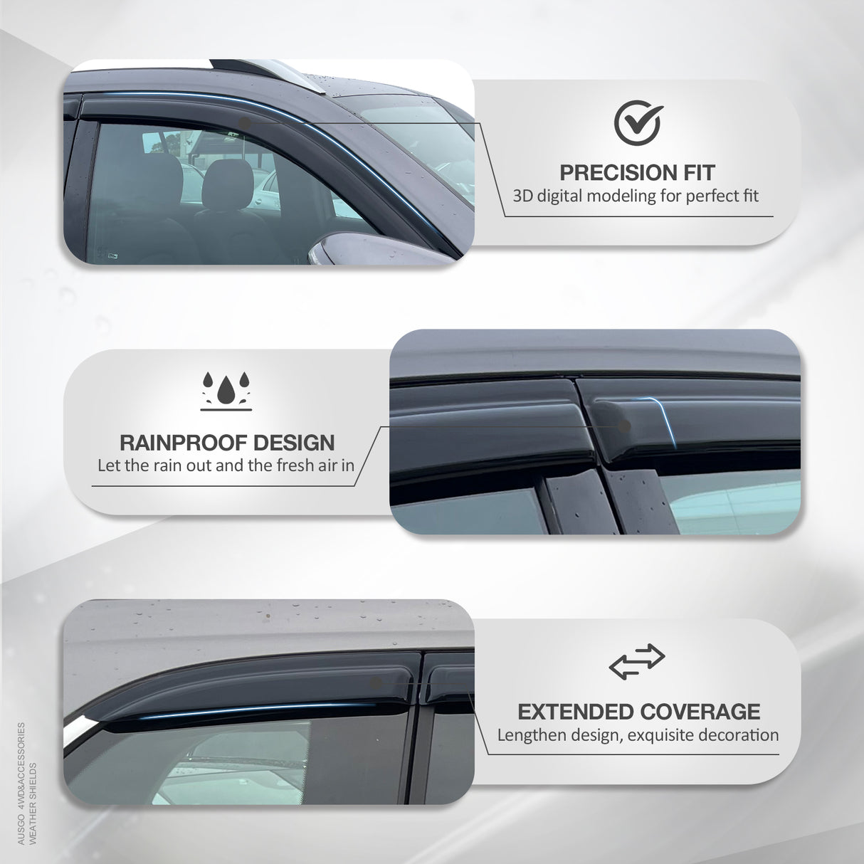 Luxury Weather Shields for Land Rover Range Rover Velar 2017-Onwards