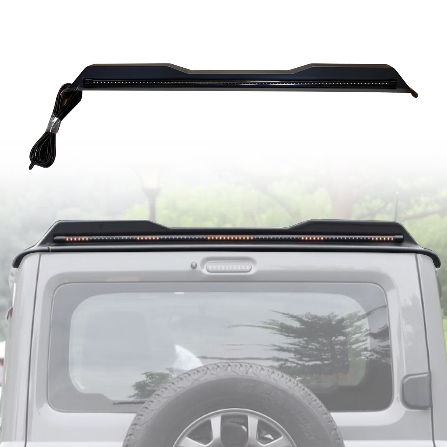 Rear Roof Spoiler with LED Light for Suzuki Jimny 2018-Onwards