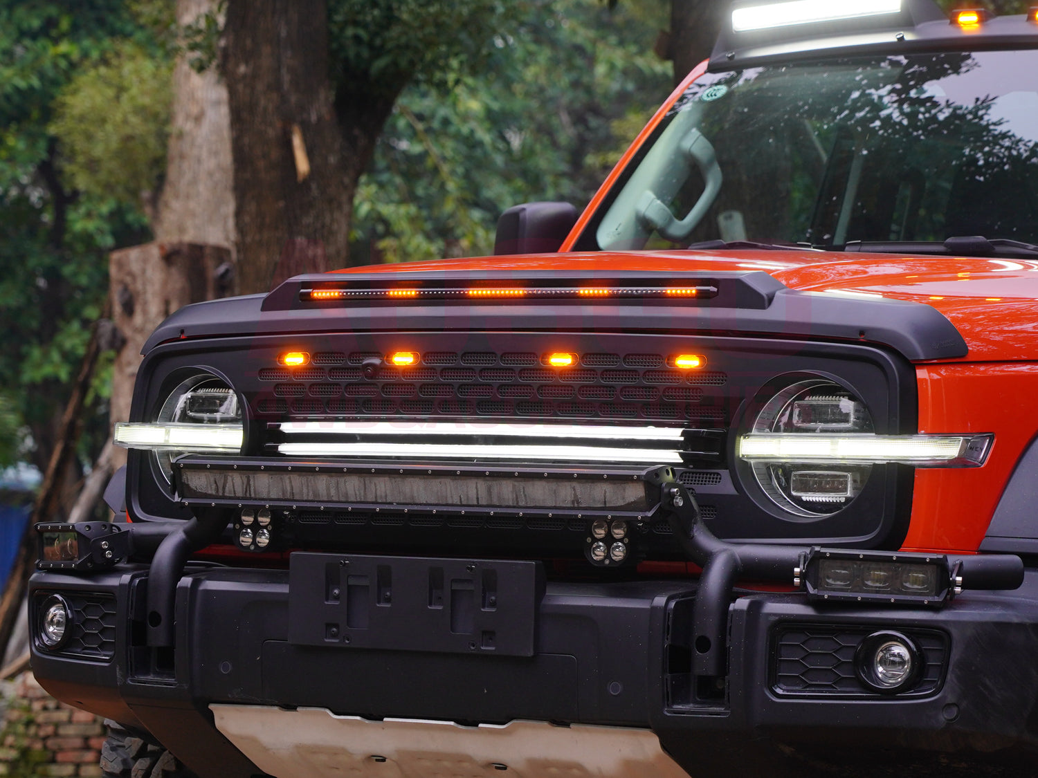 Front Grille with LED Light for GWM Tank 300 2023-Onwards