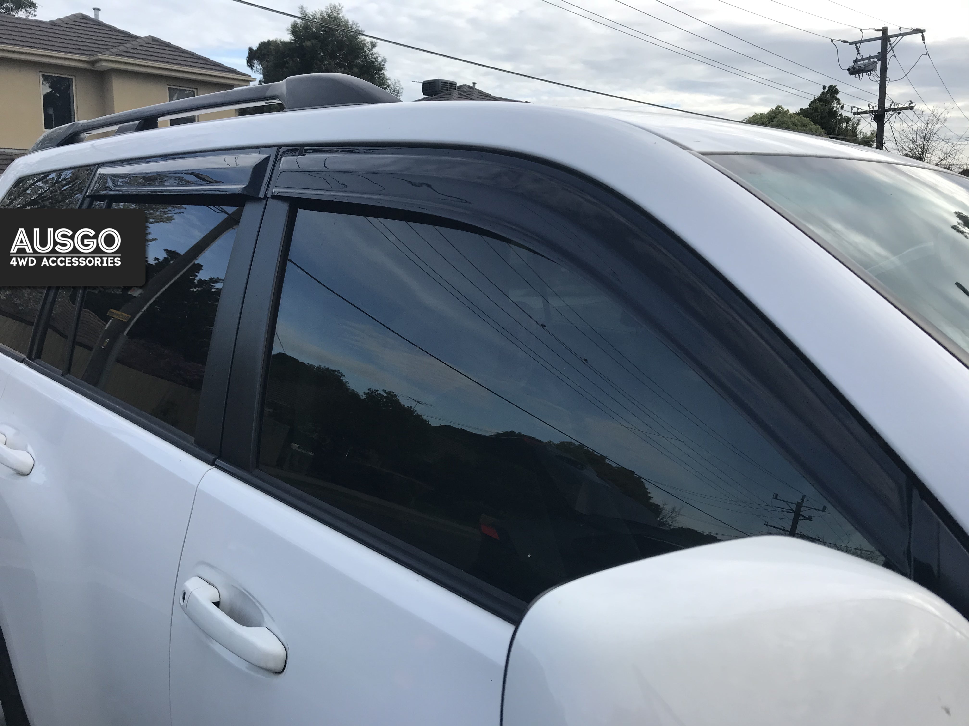 Luxury Weather Shields + Bonnet Protector for Toyota Land Cruiser Prado 150 Series 2013-2017