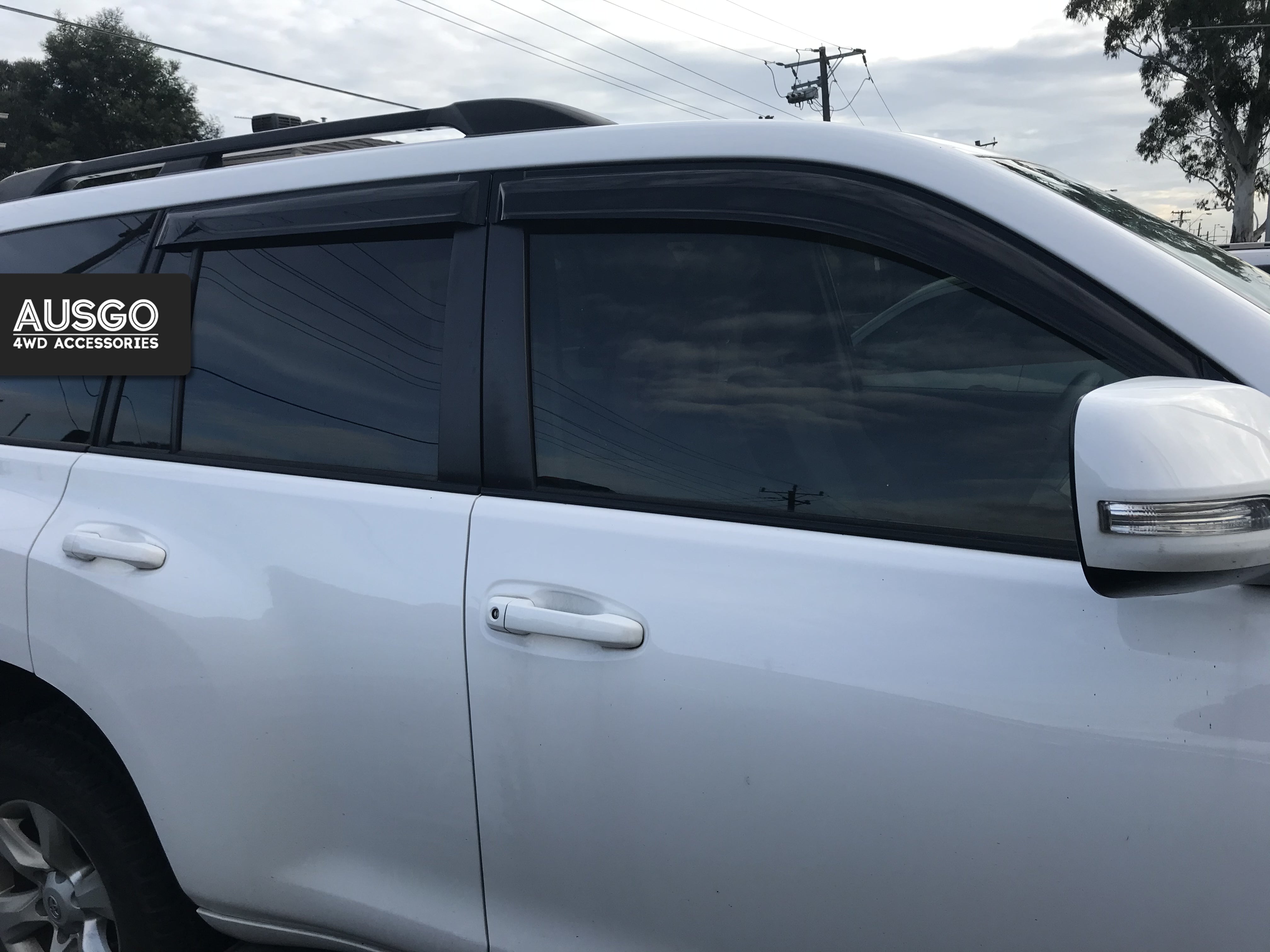 Luxury Weather Shields + Bonnet Protector for Toyota Land Cruiser Prado 150 Series 2013-2017