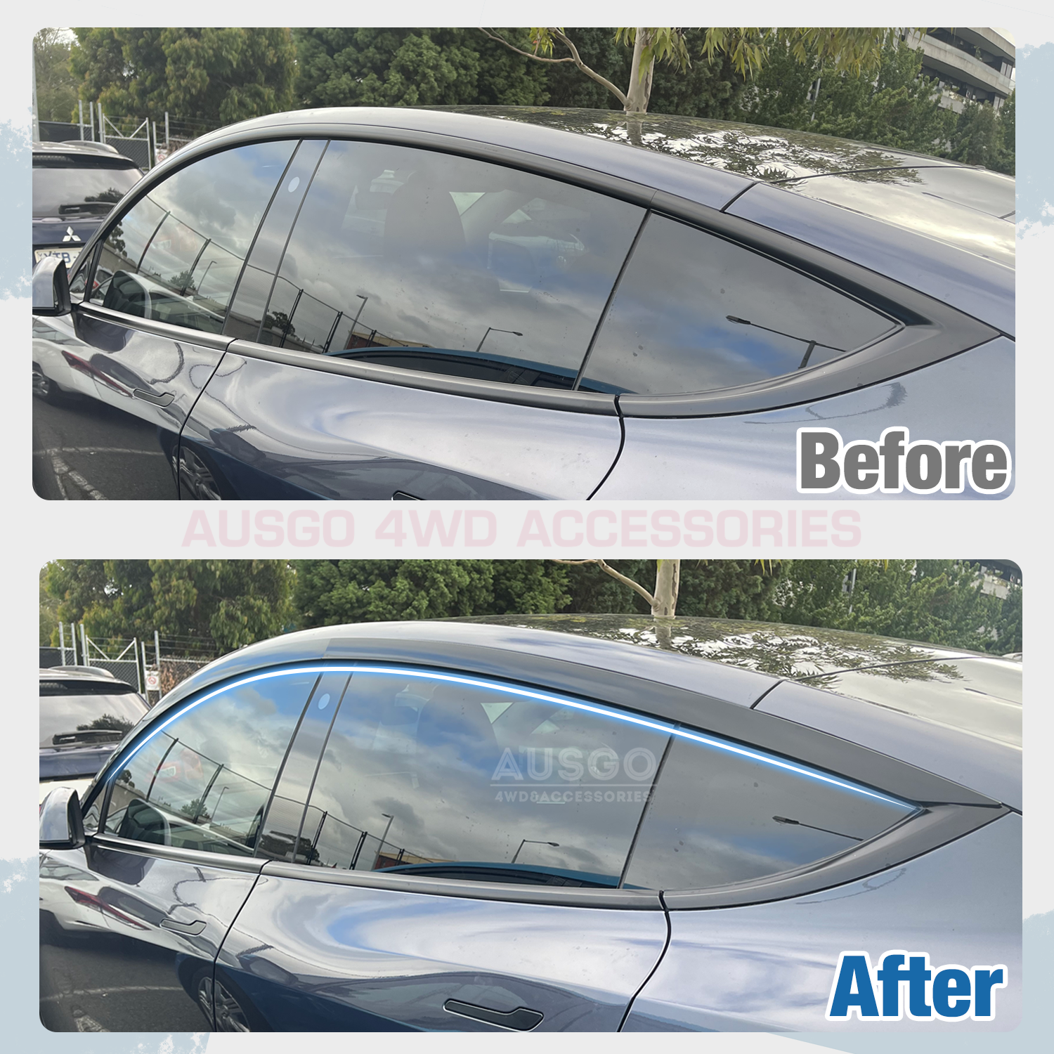 Injection Weather Shields for Tesla Model Y 2022-Onwards