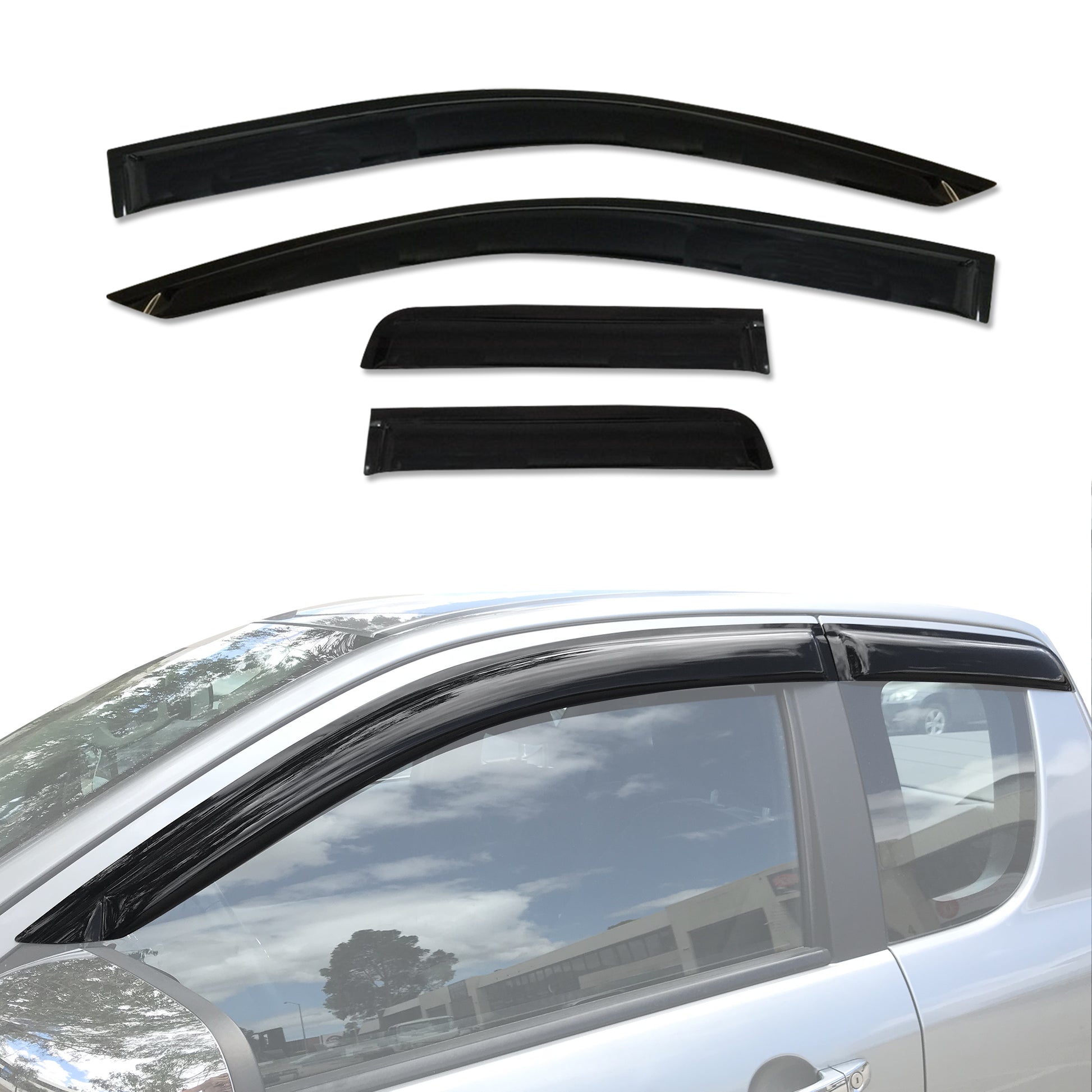 Weather Shields for Mazda BT-50 BT50 UP Series Extra Cab 2011-2020