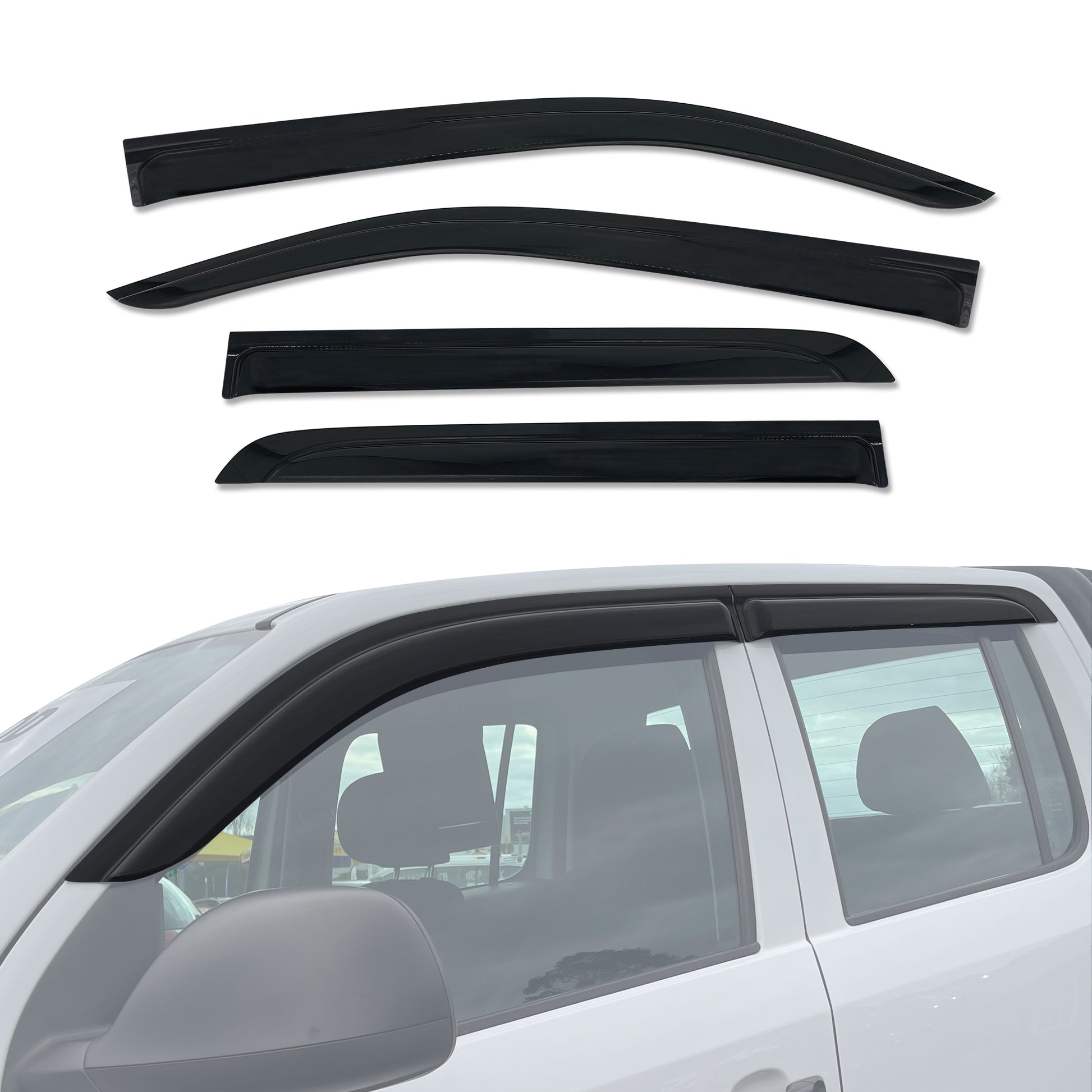 Luxury Weather Shields for Volkswagen Amarok 2H Series Dual Cab 2009-2022