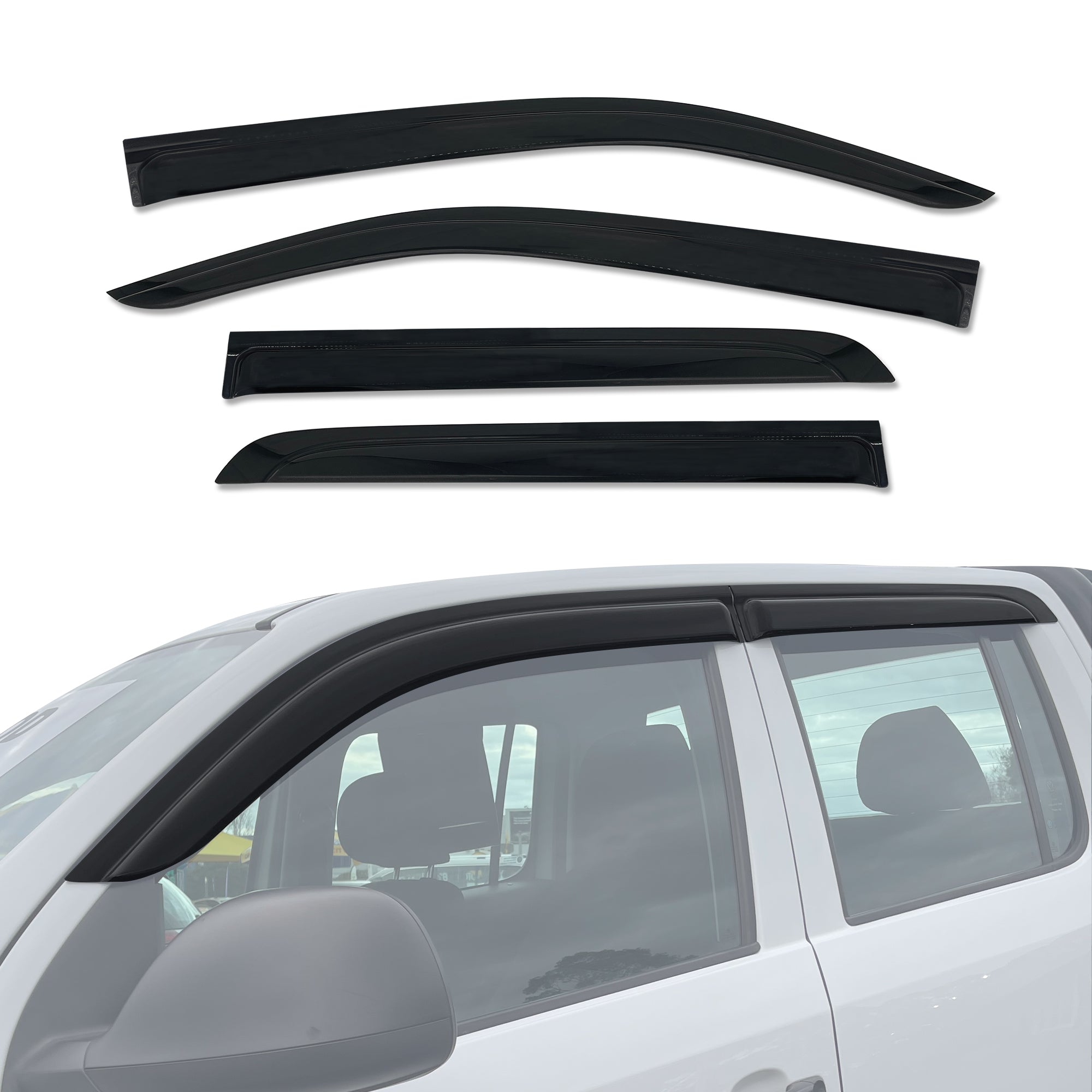 Luxury Weather Shields for Volkswagen Amarok 2H Series Dual Cab 2009-2022