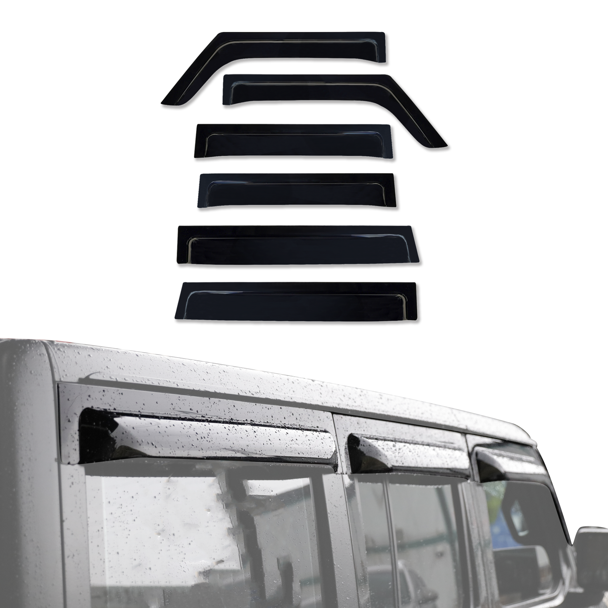 Wide Type Weather Shields for Jeep Wrangler JL Series 2018-Onwards