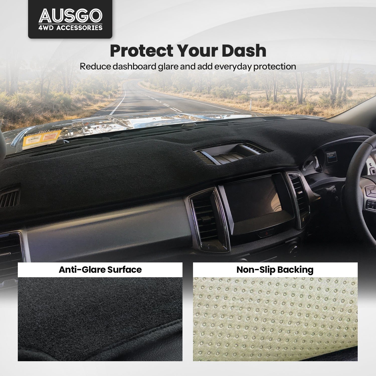 Dash Mat for Ford Ranger XL / XLS / XLT / FX4 2015-2022