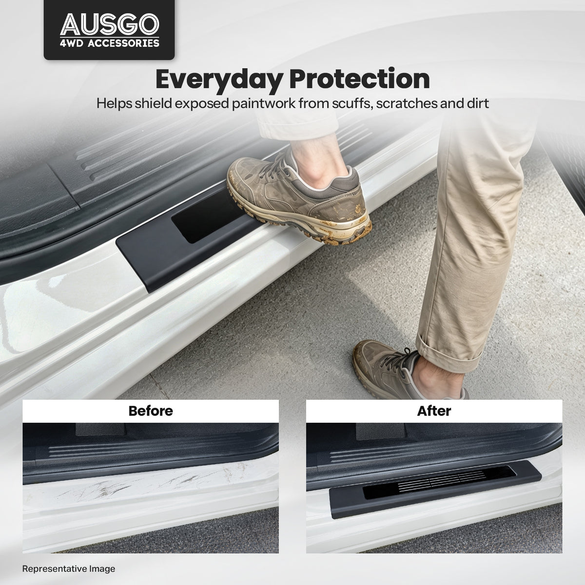ABS Door Sill Protector for KIA Tasman 2025-Onwards