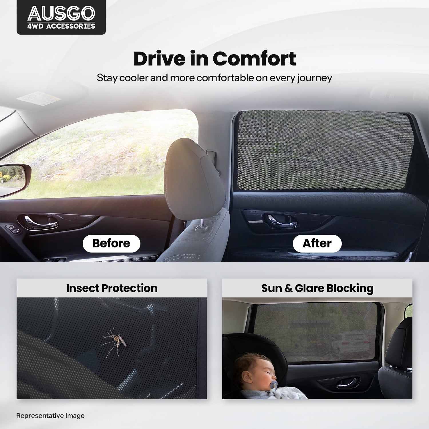 Magnetic Window Sun Shade for BYD ATTO 3 2022-Onwards