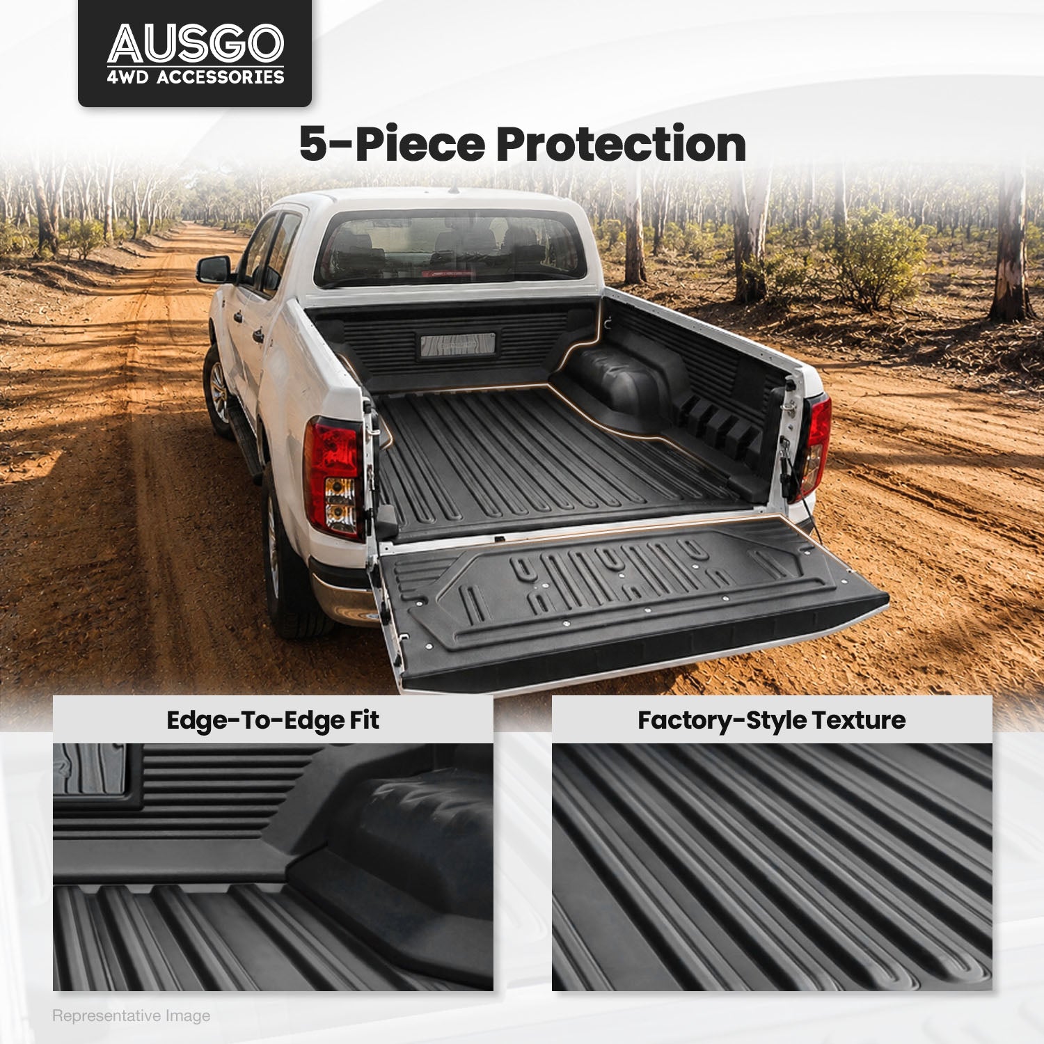 5-Piece Ute Tub Liner for Nissan Navara NP300 SL 2022-2025