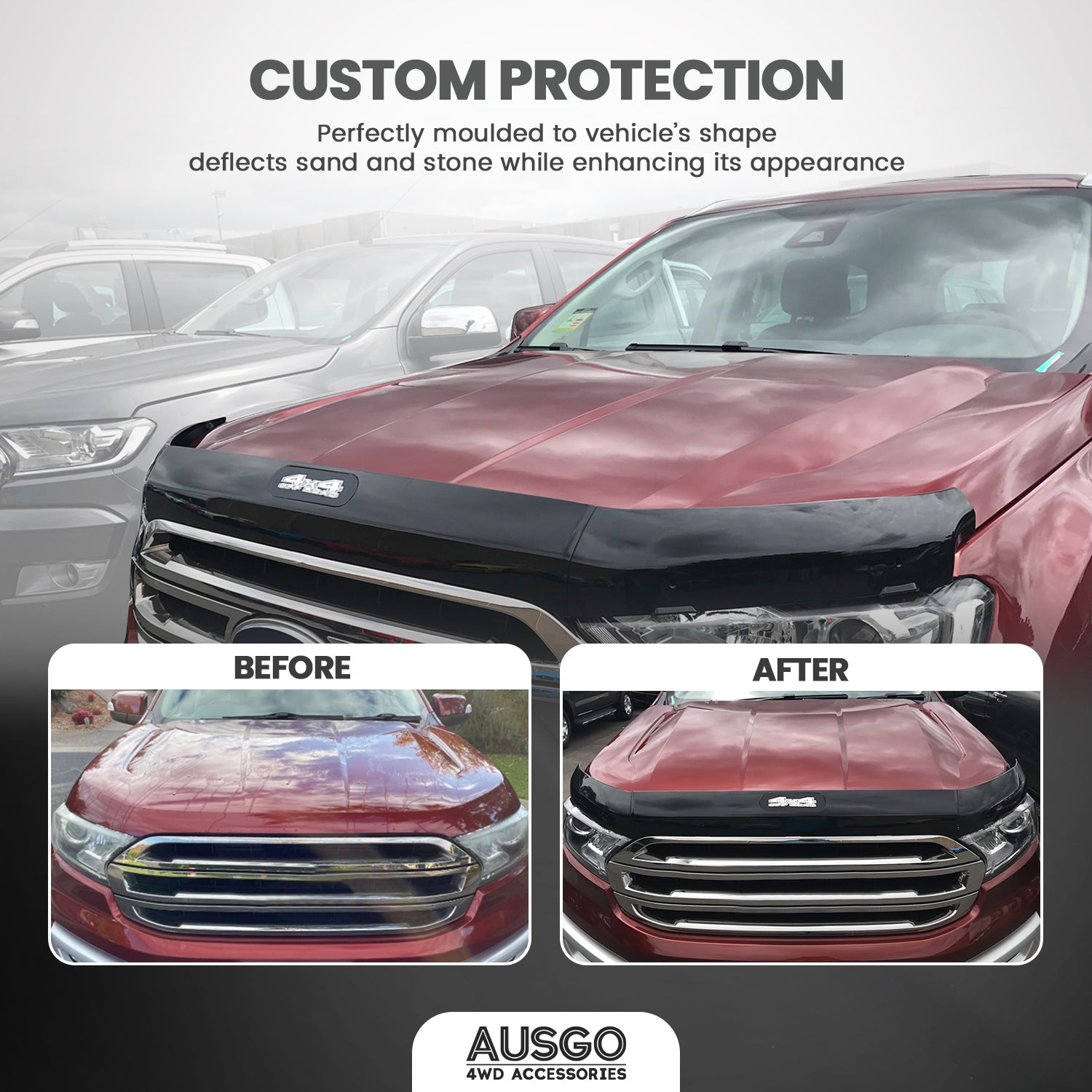 Bonnet Protector Guard for Ford Everest UA Series 2015-2022