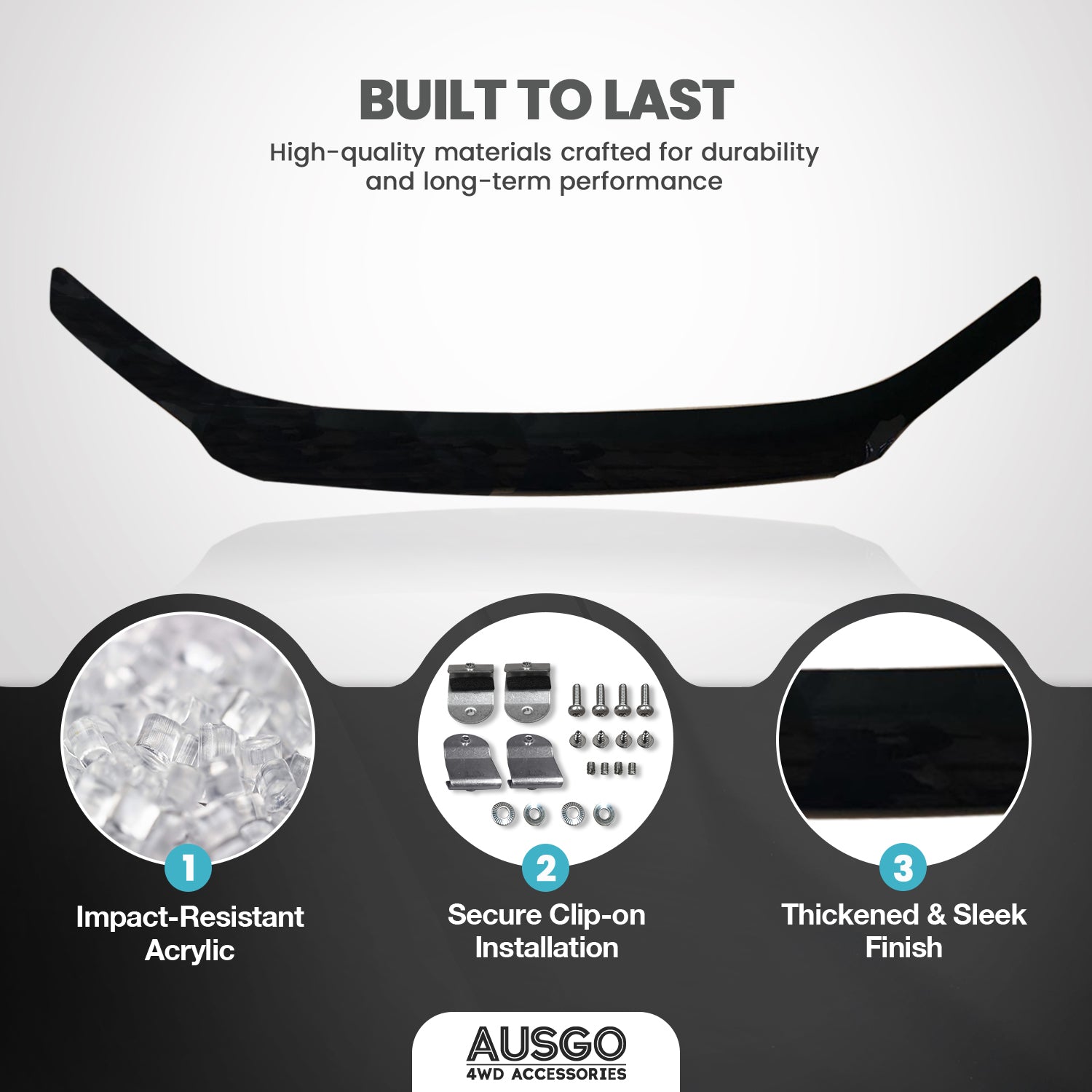 Weather Shields + Bonnet Protector for Ford Falcon FG 2008-2014