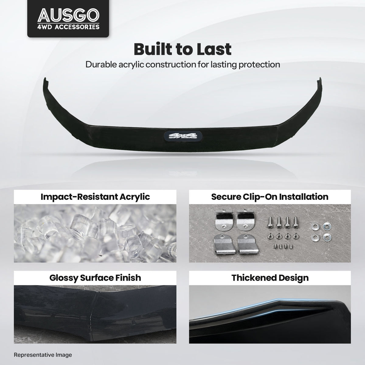 PRE-ORDER Weather Shields + Bonnet Protector for Ford Ranger Extra Cab 2016-2022