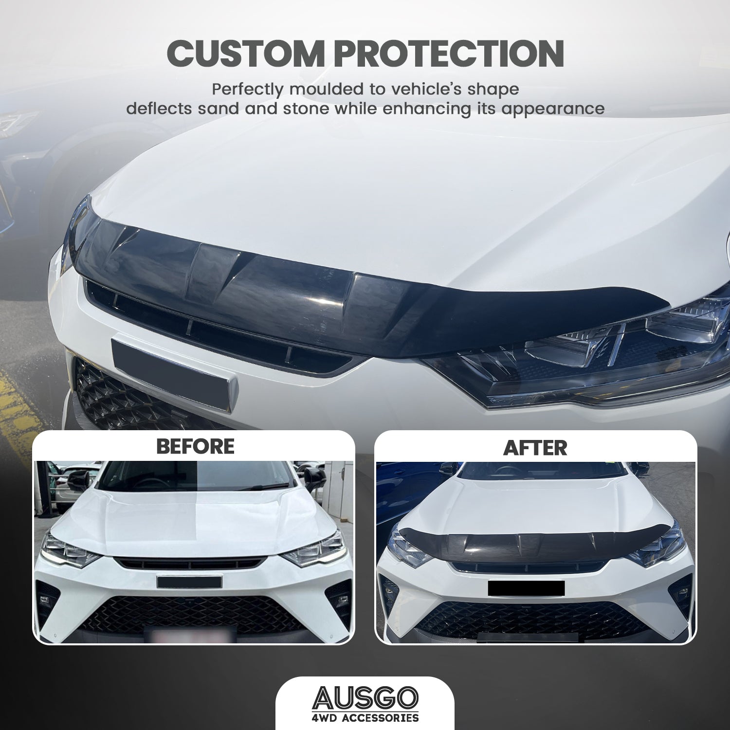 Injection Weather Shields + Bonnet Protector for Haval H6GT B03 Series 2022-Onwards