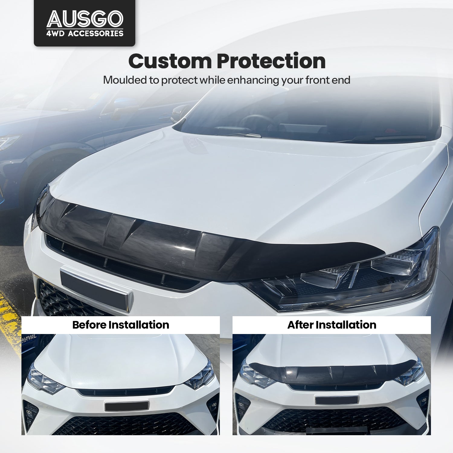 Injection Weather Shields + Bonnet Protector for Haval H6GT B03 Series 2022-Onwards