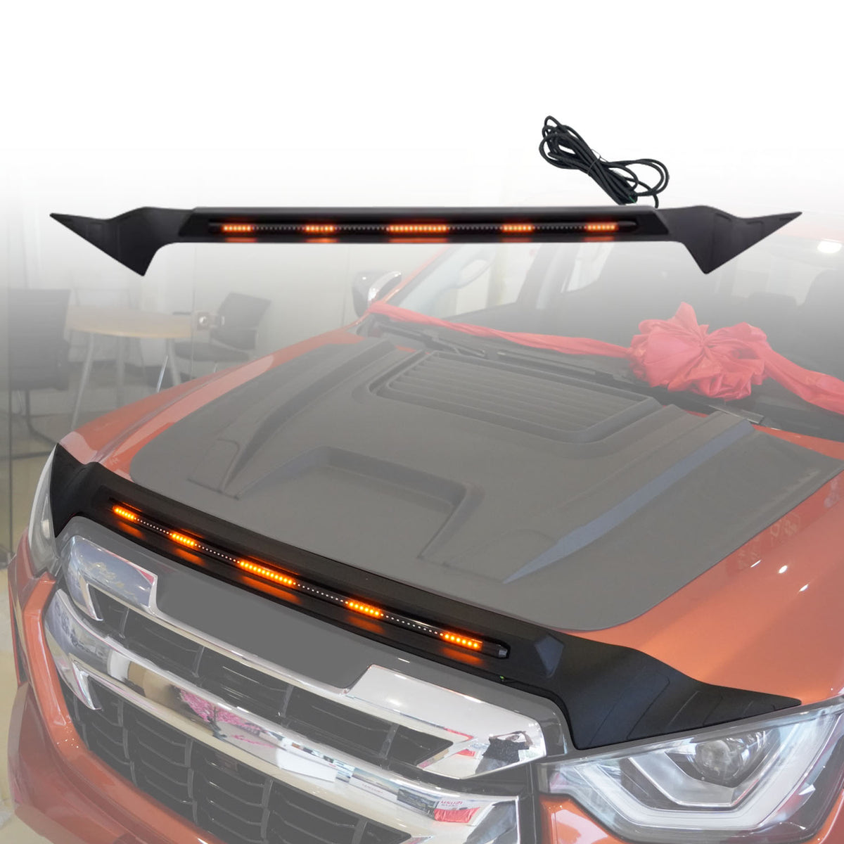 LED Bonnet Protector for ISUZU MUX MU-X 2021-2024