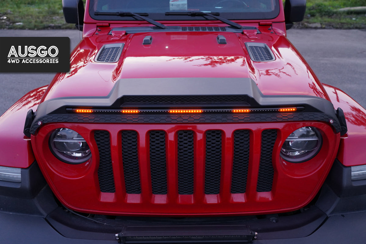 LED Bonnet Protector for Jeep Wrangler JL Series 4 Doors 2018-Onwards