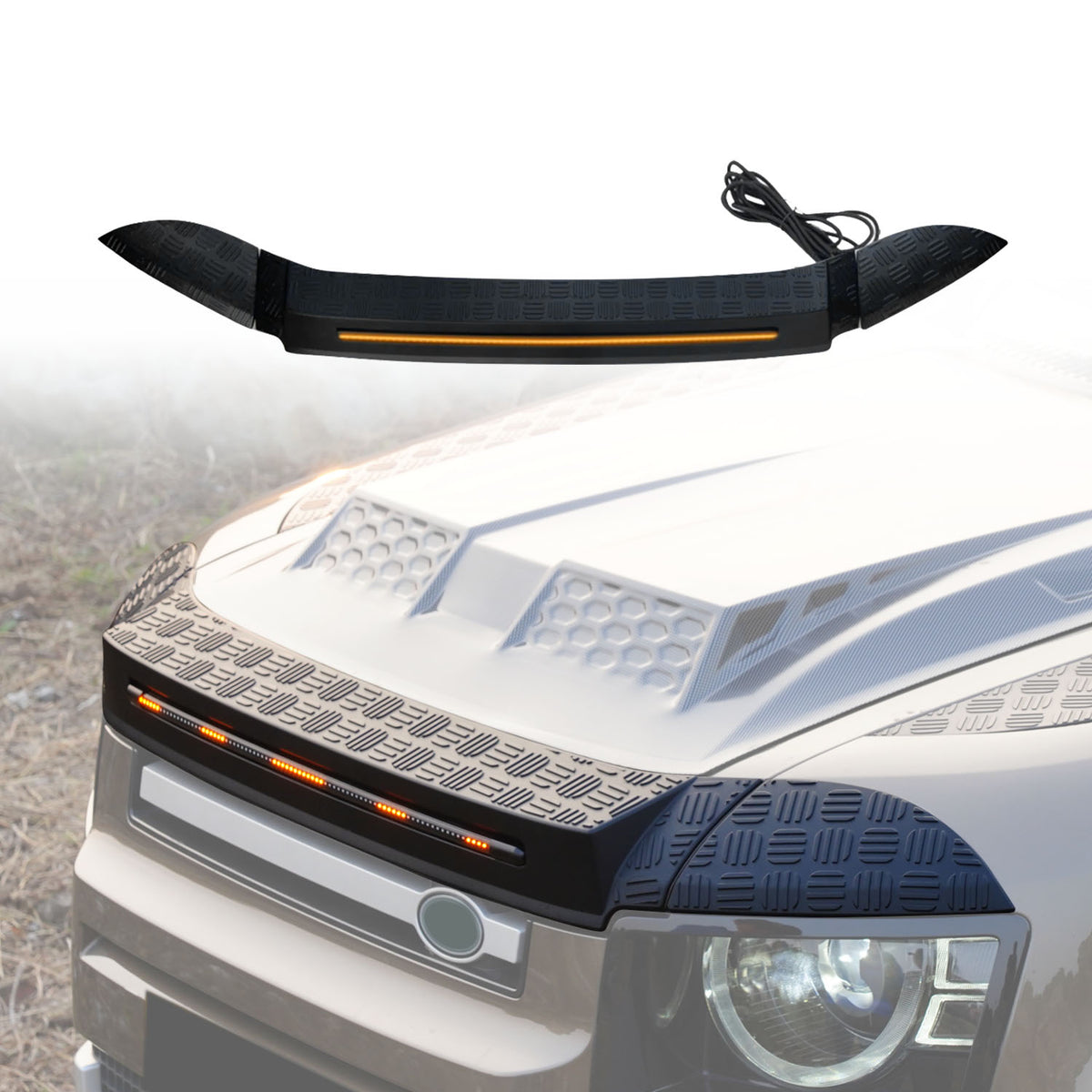 LED Bonnet Protector for Land Rover Defender 2020-Onwards