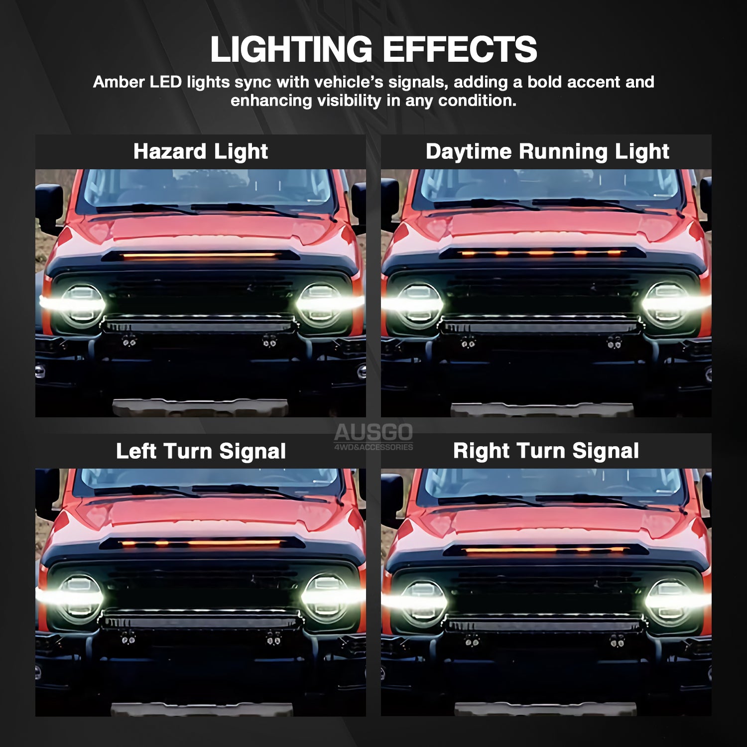 Bonnet Protector with LED Light for GWM Tank 300 2023-Onwards