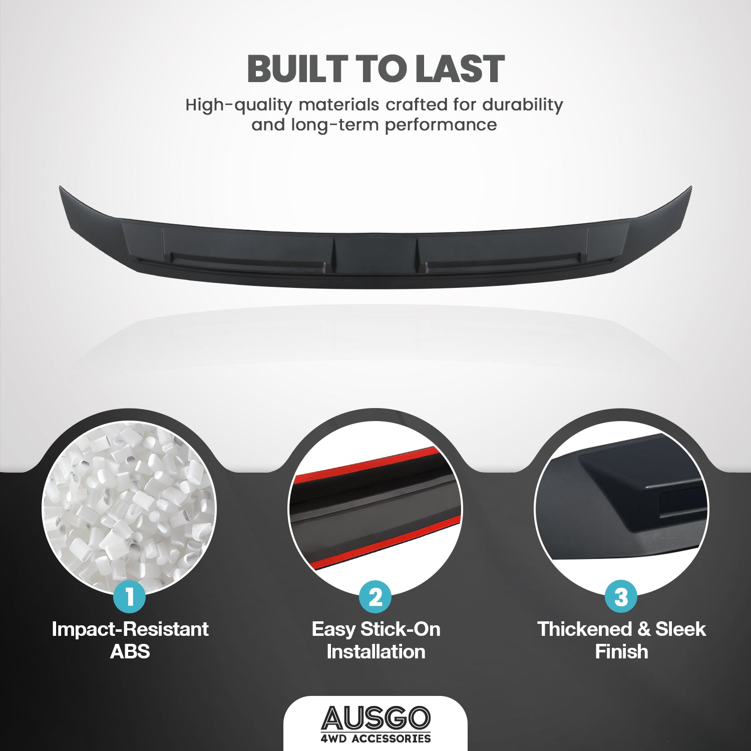 Injection Weather Shields + Bonnet Protector for Mitsubishi Pajero 2007-2020