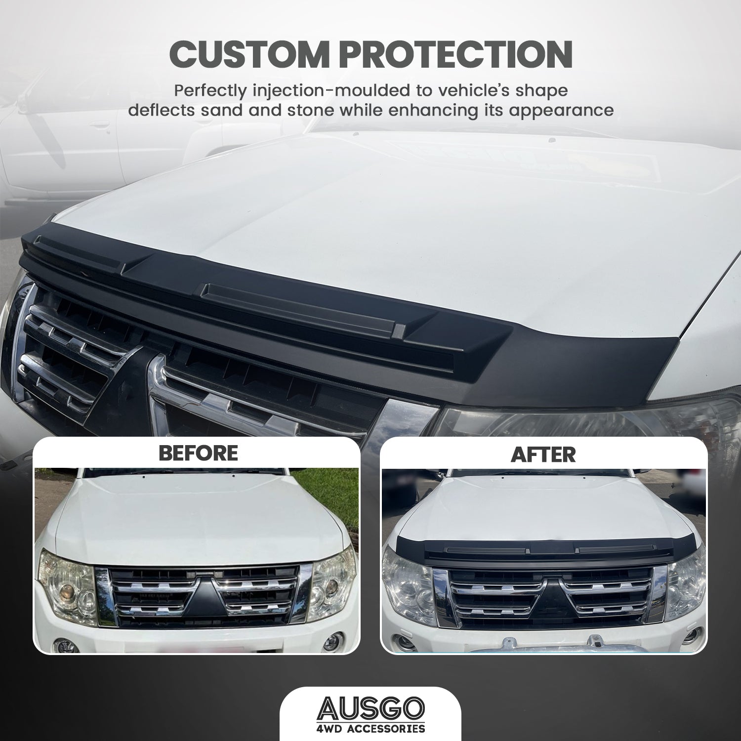 Bonnet Protector for Mitsubishi Pajero 2007-2020