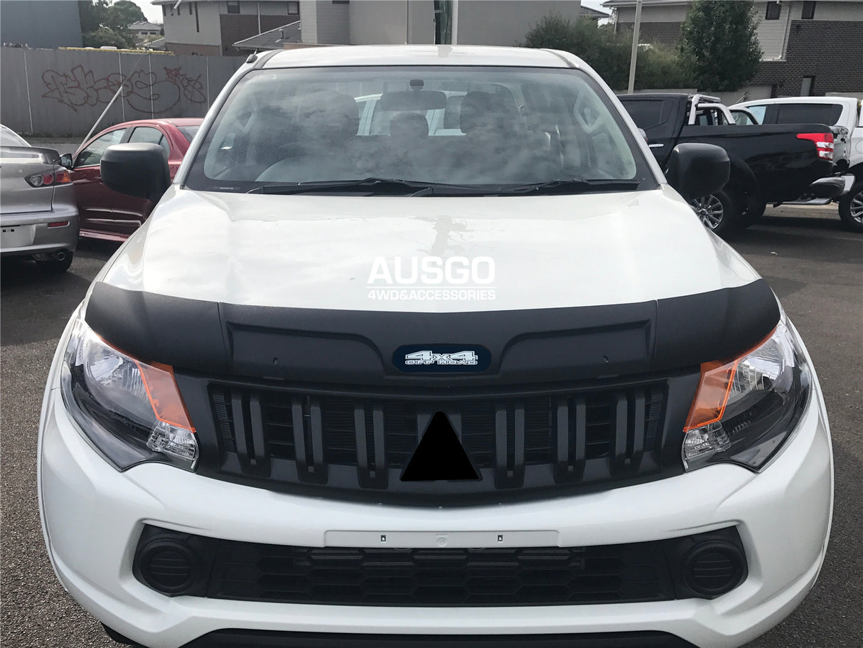 Weather Shields + Bonnet Protector for Mitsubishi Triton MQ Extra Cab 2015-2018