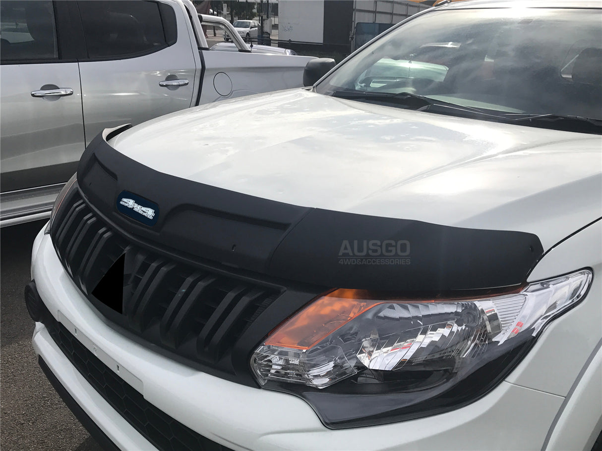 Weather Shields + Bonnet Protector for Mitsubishi Triton MQ Extra Cab 2015-2018