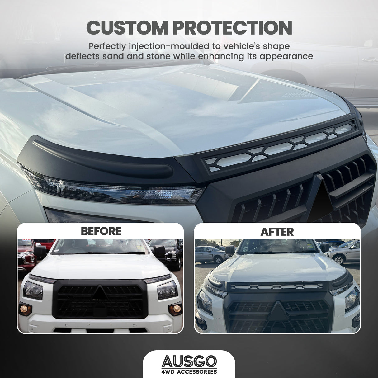 Bonnet Protector for Mitsubishi Triton MV Series 2024-Onwards