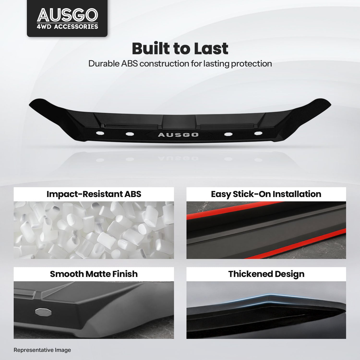 Injection Weather Shields + Bonnet Protector for Nissan Navara NP300 D23 Dual Cab 2020-2025
