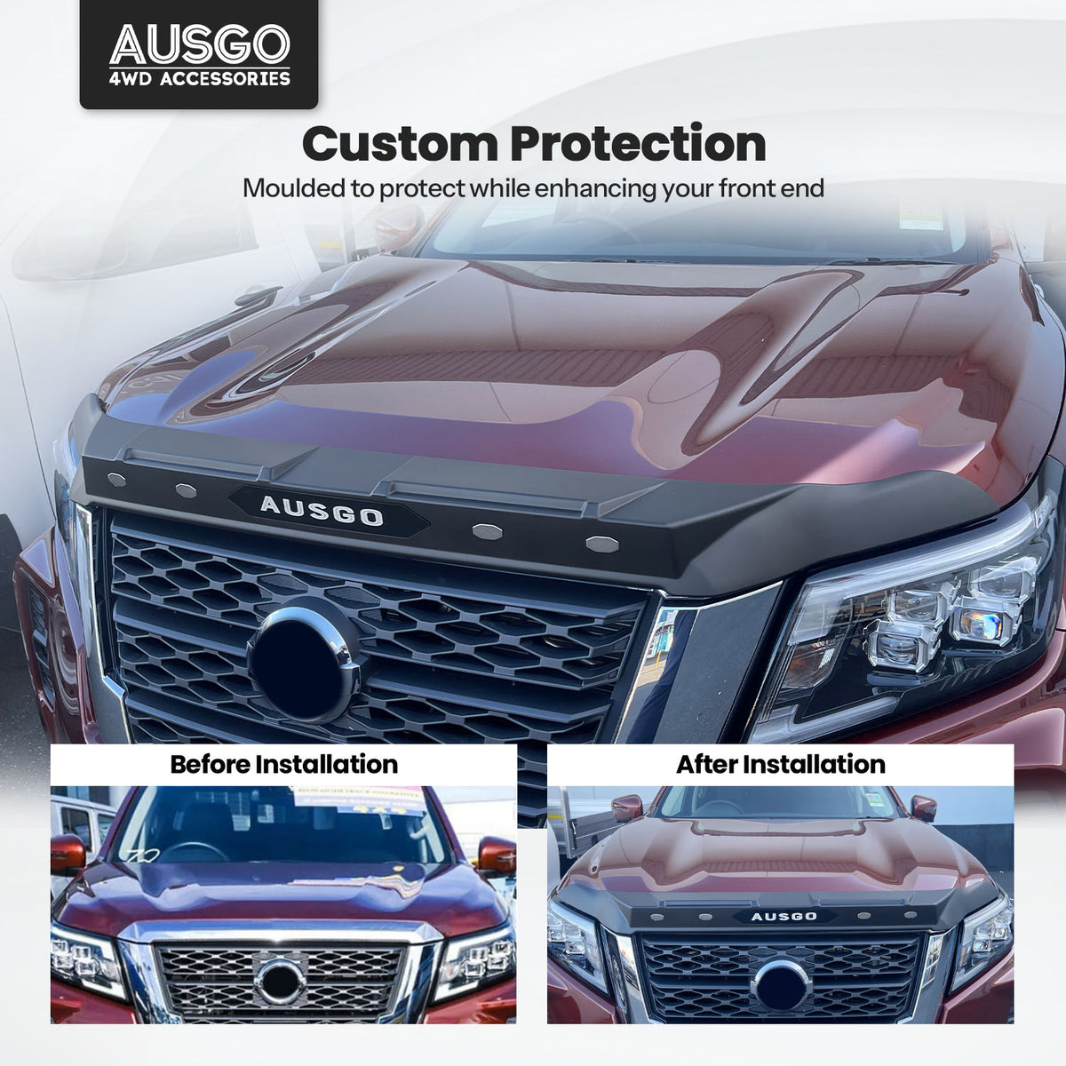 Bonnet Protector for Nissan Navara D23 NP300 Dec/2020-2025 MY21+